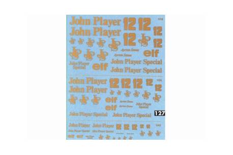 Decal John Player Special  1/43, 1/32, 1/24