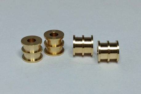 Brass double flange bearing