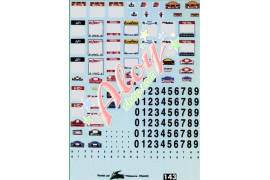 Decals plates Rally '97 1/43