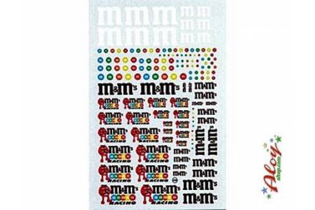 Decal M & M  1/24 - 1/32