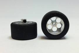 Truck rear rim + tyre rubber