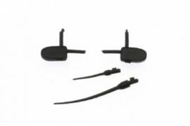 Rear-view mirrors and rubber antennas