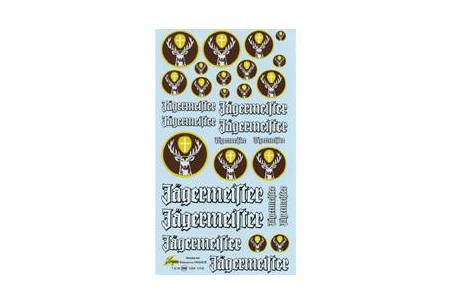 Jägermeister Bottle Stopper Jägermeister Naßschiebebild Decal, 170x120 Mm - Ideal Für Fenster, Flaschen Oder Deko Werbung Aufkleber