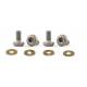 Titanium screws Allen M2x4mm