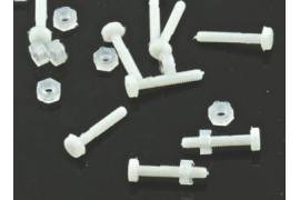 Set of screws and nuts M2 in Nylon