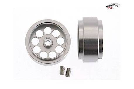 RIM aluminum 16,2 x 8.5mm. Light weight, axle 3/32 "dia. ext. 14 mm.