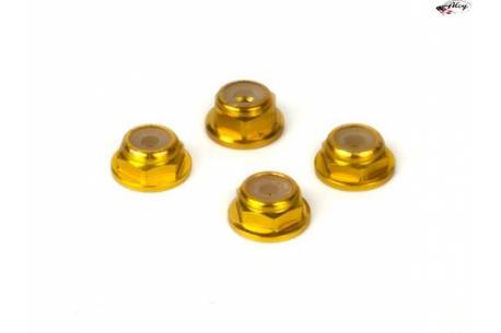 Self-locking nuts with aluminum washer (x4)