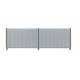 Silver gray fence gate (x1)