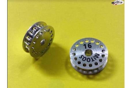 Polea dentada MXL 14 dientes aluminio