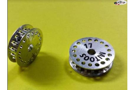 Polea dentada MXL 14 dientes aluminio