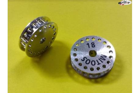 Polea dentada MXL 14 dientes aluminio