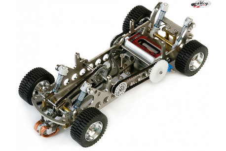 Ready to run PRO Evo 1 raid slotcar chassis