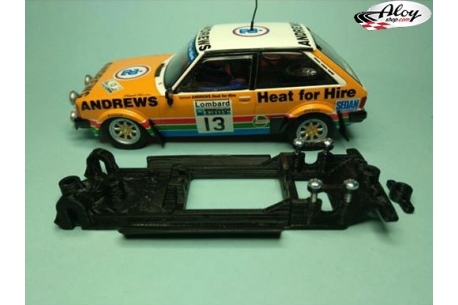 In Line chassis Black 3DP Renault 8 TS SCX