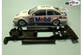 In Line chassis Black 3DP BMW M3 E30 Fly track version Flat motor