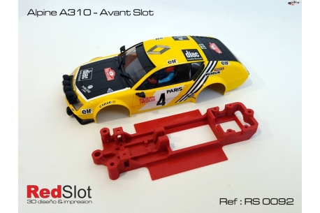 Chasis en línea 3DP Alpine A310 Team Slot