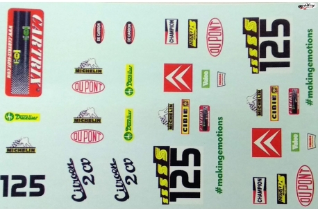 Dupont decals for Citroën 2CV Mitoos