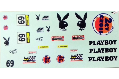 Playboy decals for Citroën 2CV Mitoos