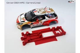 In line angular chassis Citroën DS3 WRC SCX Carrera