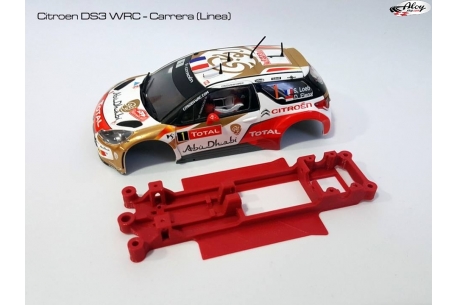In line angular chassis Citroën DS3 WRC SCX Carrera