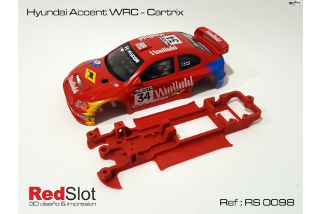 In line angular chassis Hyundai Accent WRC Cartrix
