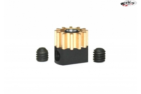Pinion pull-out brass Z12 x 6.5 mm