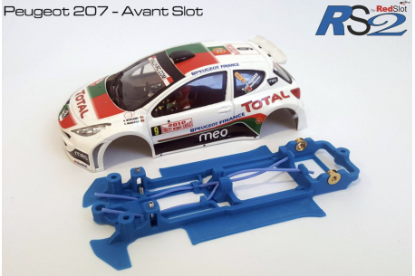 Chassis 3DP Flex RS2 Peugeot 207 Avant Slot.