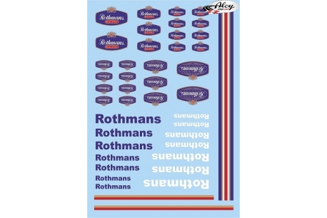 Rothmans decals