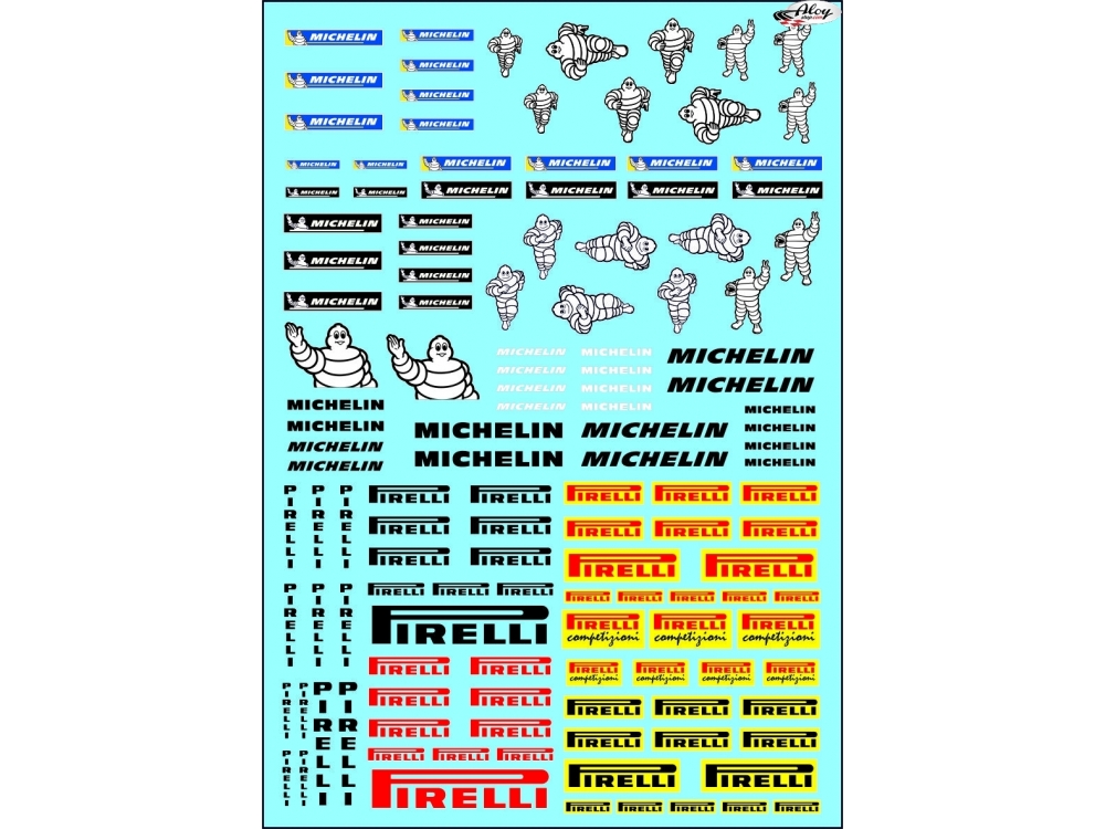 Michelin & Pirelli decals Aloy S.L.