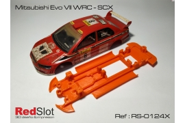 Chasis en línea 3DP Mitsubishi EVO VII WRC SCX