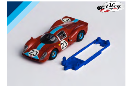 Chasis 3DP SLS Ferrari 330 P4 SCX bancada Slot.it IL slim