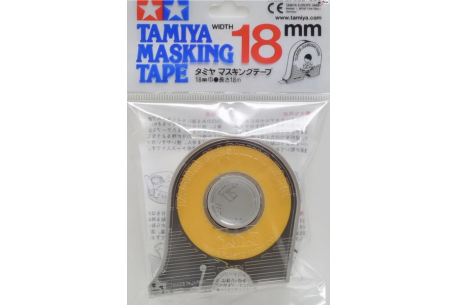 Masking tape 18 mm. with roll-holder