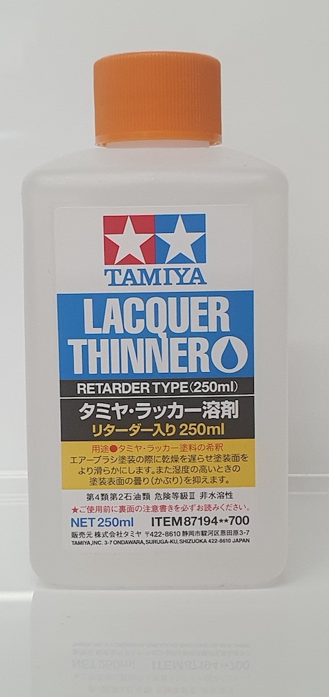 Tamiya Lacquer Thinner (250ml Bottle) 