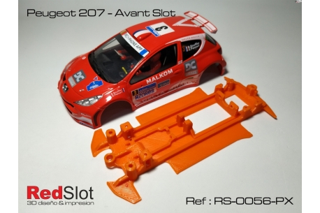 3DP In Line chassis soft Peugeot 207 AS