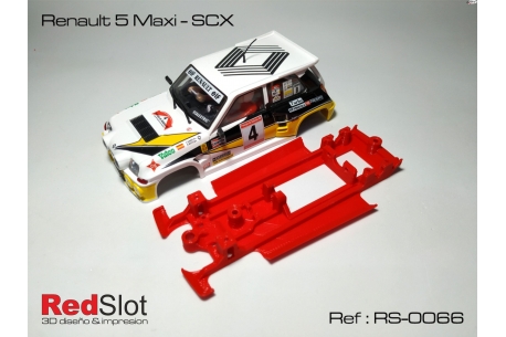 Chasis en línea 3DP Renault 5 Maxi SCX