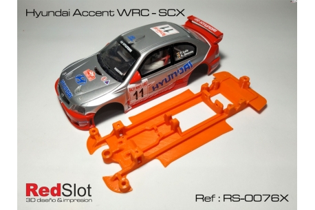 3DP In Line chassis soft Hyundai Accent WRC SCX