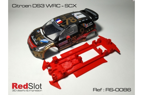 In line angular chassis Citroën DS3 WRC SCX