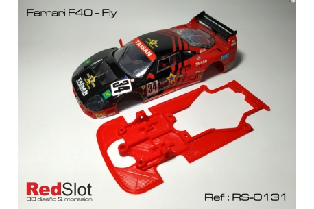 Chassis for Ferrari F40 Fly motor mount Slot.it
