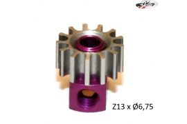 Steel Pinion pull-out brass Z13 x 6.7 mm
