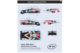 Decals TOYOTA LMP1 2018