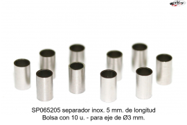 Spacer 5mm Length, for shaft 3 Ø