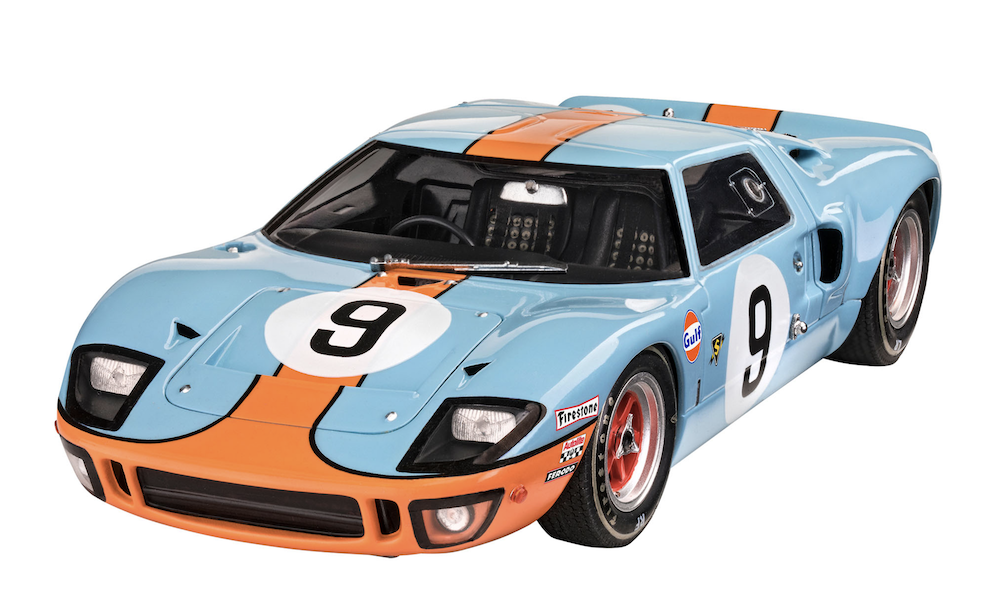 Miniature Spark Ford GT40 #8 – 24 Heures Du Mans 1968, échelle 1/43, Jaune