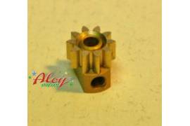 Pinion pull-out brass Z10 x 6, 5mm. MOD 0.5