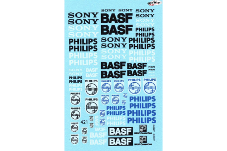 Decals Basf Sony Philips 1/32, 1/43