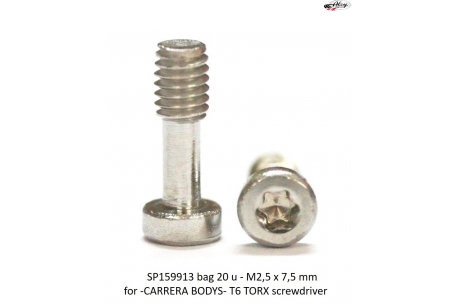Screw M2.5x7.5  for CARRERA bodies 