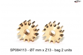 Pinion 13z. Brass 7mm Ø