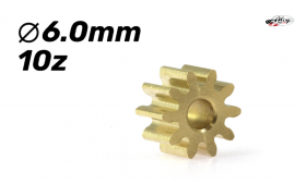 Brass sprocket with 10z 6 mm diameter