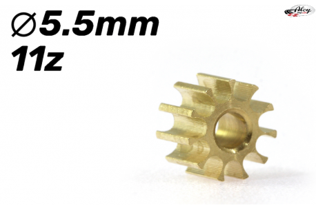Brass sprocket with 11z 5,5 mm diameter