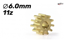 Brass sprocket with 11z 6 mm diameter