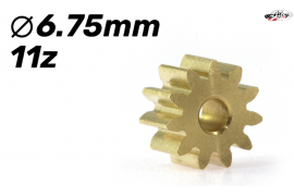 Brass sprocket with 11z 6,7 mm diameter