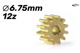 Brass sprocket with 12z 6,75 mm diameter